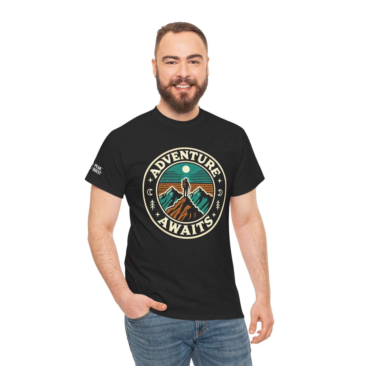 Adventure Awaits – Summit Climber T-Shirt by Peak Quest