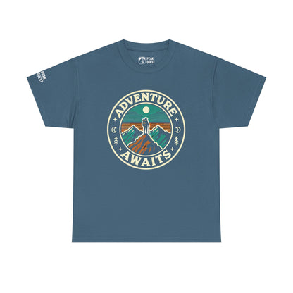 Adventure Awaits – Summit Climber T-Shirt by Peak Quest