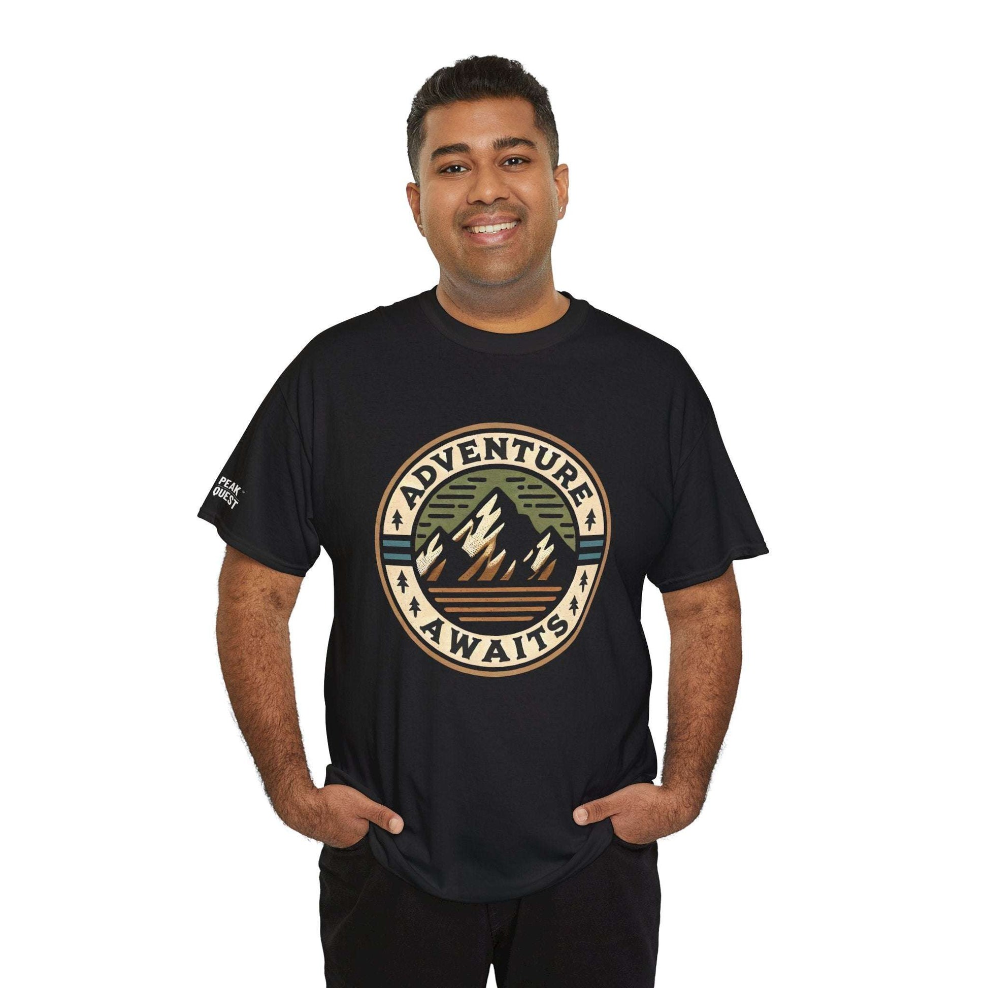Adventure Badge – Vintage Mountain T-Shirt by Peak Quest