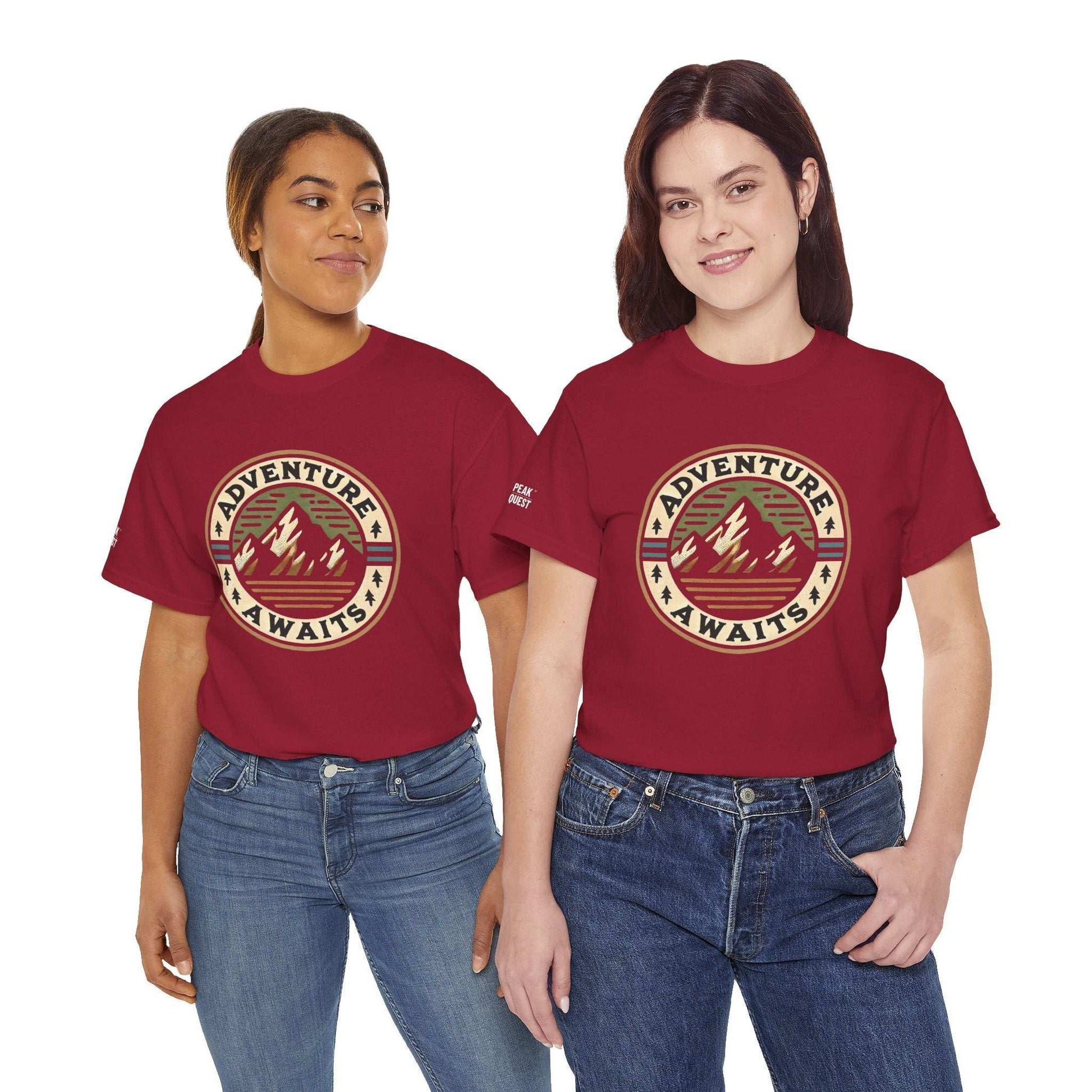 Adventure Badge – Vintage Mountain T-Shirt by Peak Quest