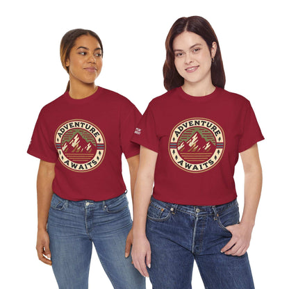 Adventure Badge – Vintage Mountain T-Shirt by Peak Quest