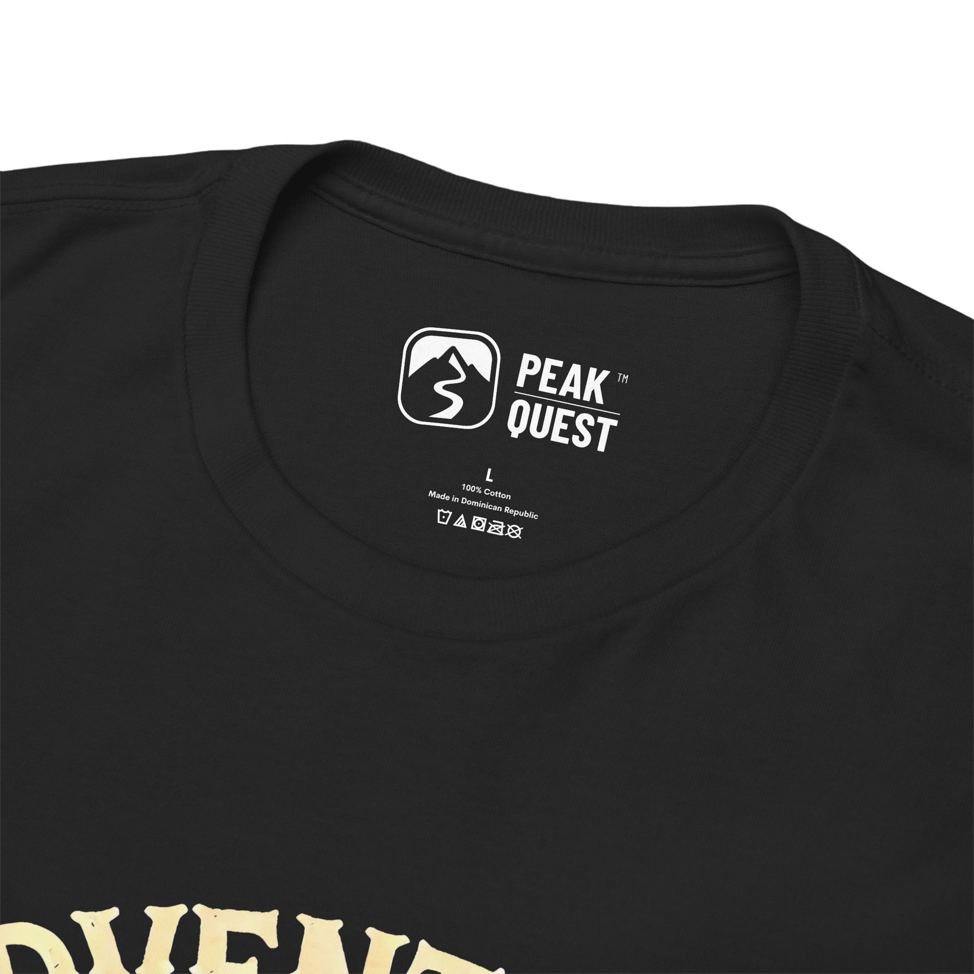 Adventure Awaits – Hiking Boot & Campfire T-Shirt by Peak Quest