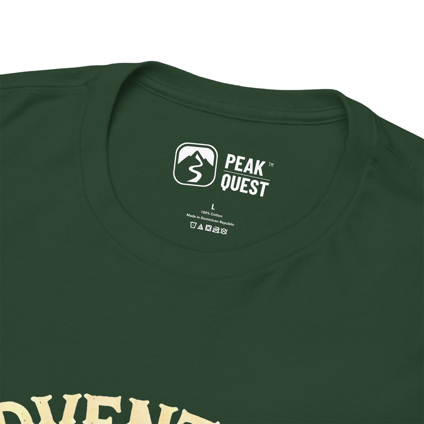 Adventure Awaits – Hiking Boot & Campfire T-Shirt by Peak Quest