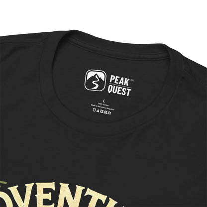 Adventure Awaits – Retro Camping T-Shirt by Peak Quest