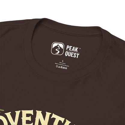 Adventure Awaits – Retro Camping T-Shirt by Peak Quest