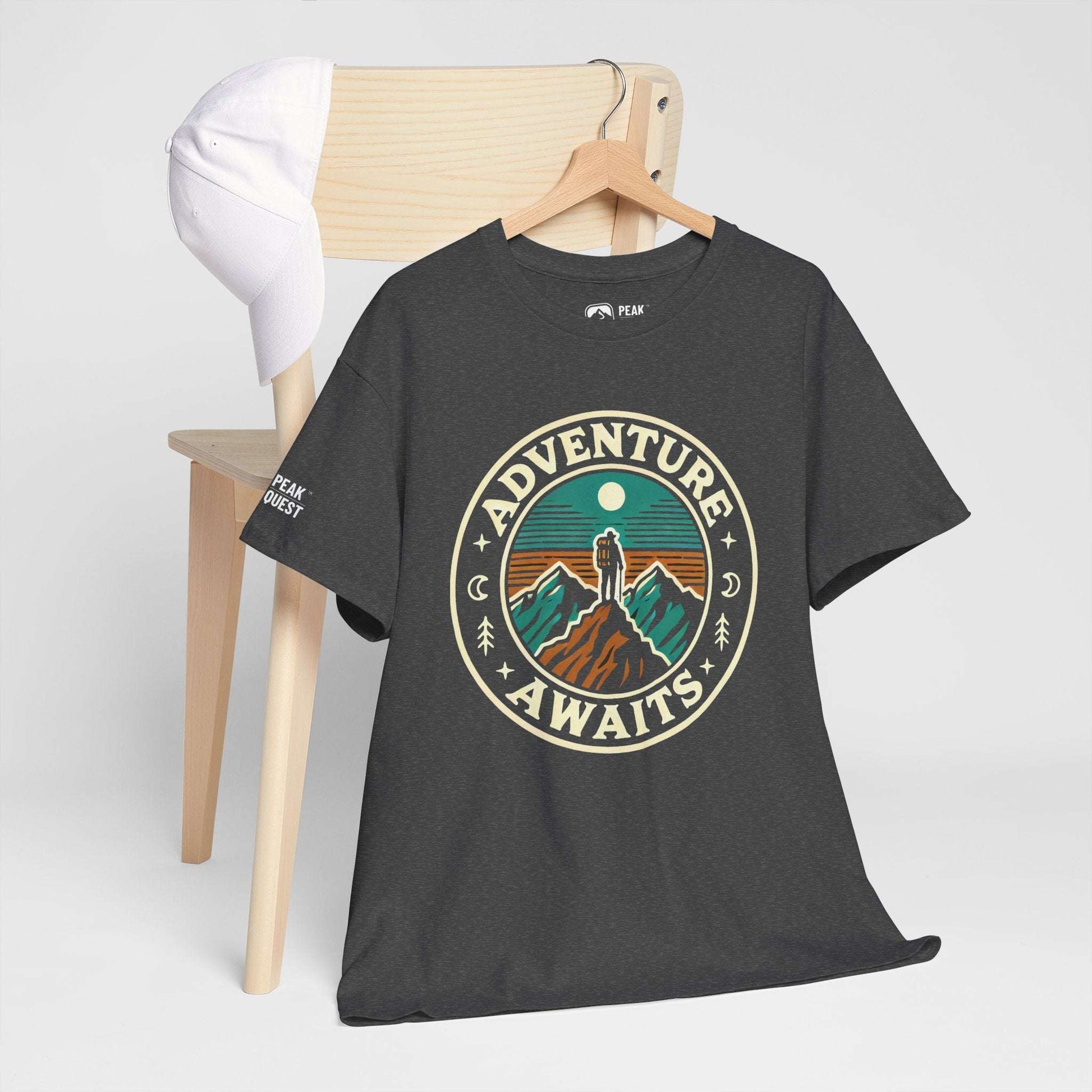 Adventure Awaits – Summit Climber T-Shirt by Peak Quest