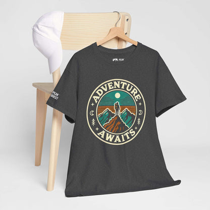Adventure Awaits – Summit Climber T-Shirt by Peak Quest
