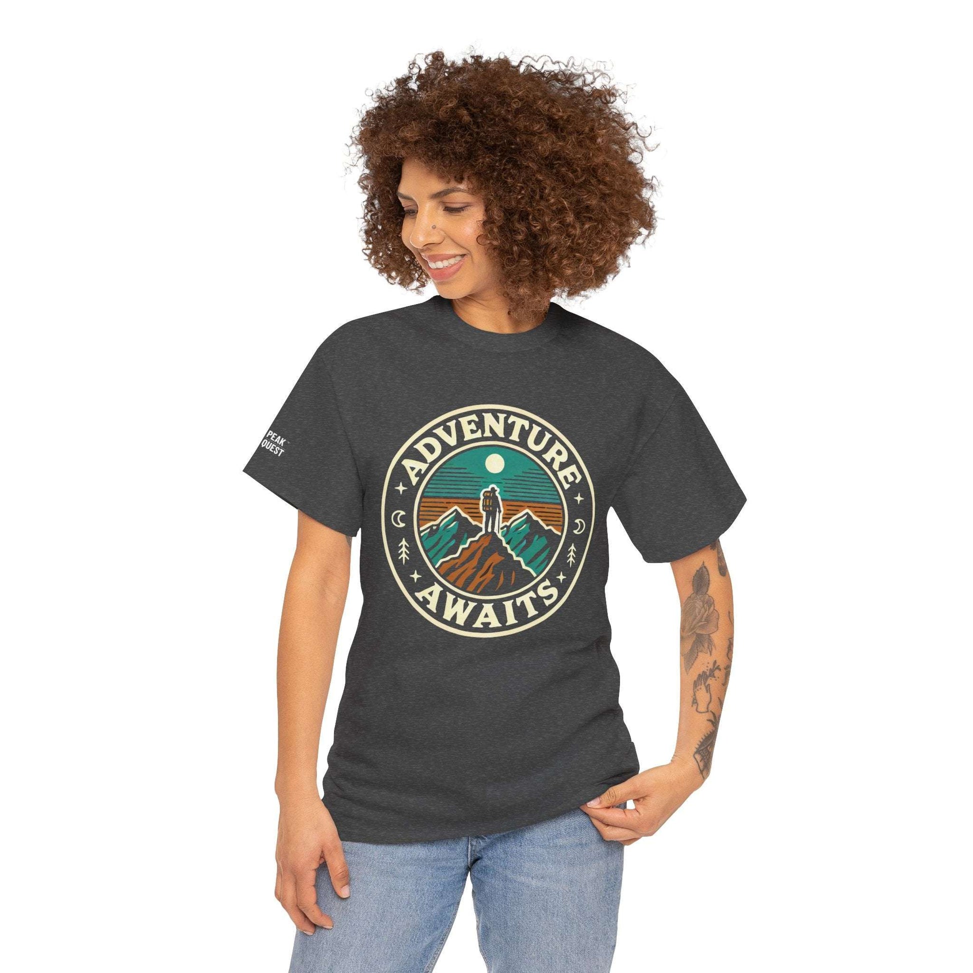 Adventure Awaits – Summit Climber T-Shirt by Peak Quest