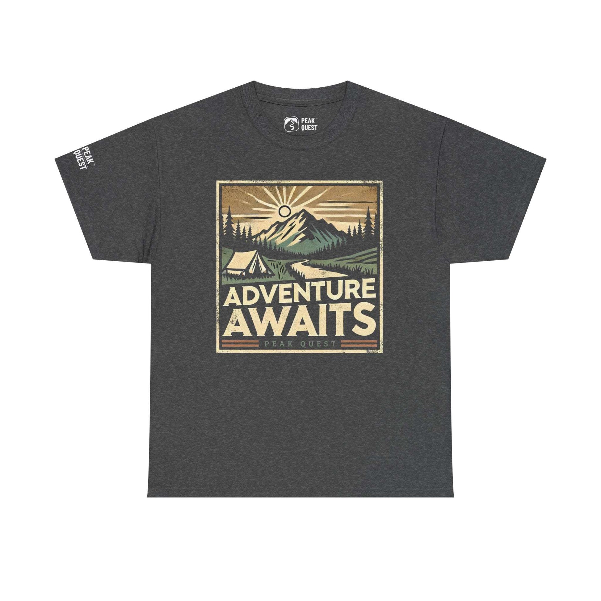 Adventure Awaits – Wilderness Scene T-Shirt by Peak Quest