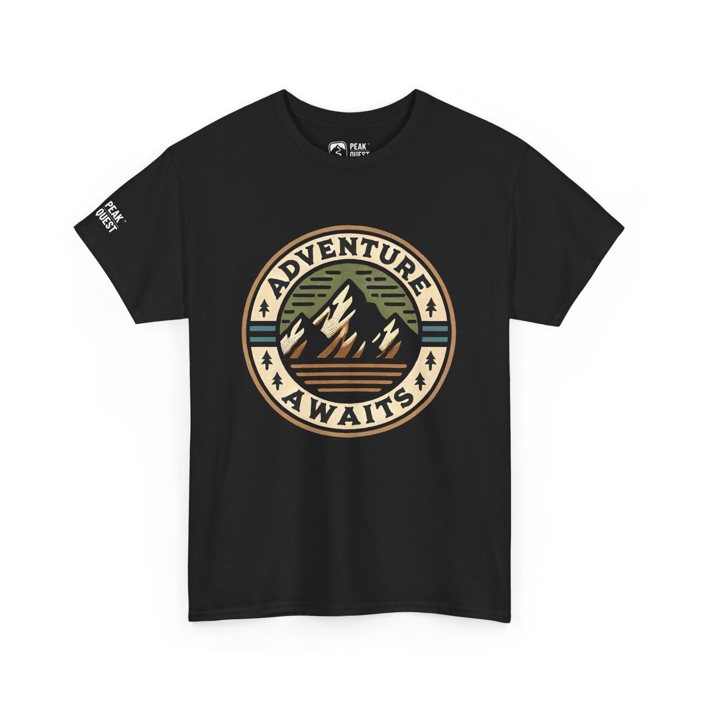 Adventure Badge – Vintage Mountain T-Shirt by Peak Quest
