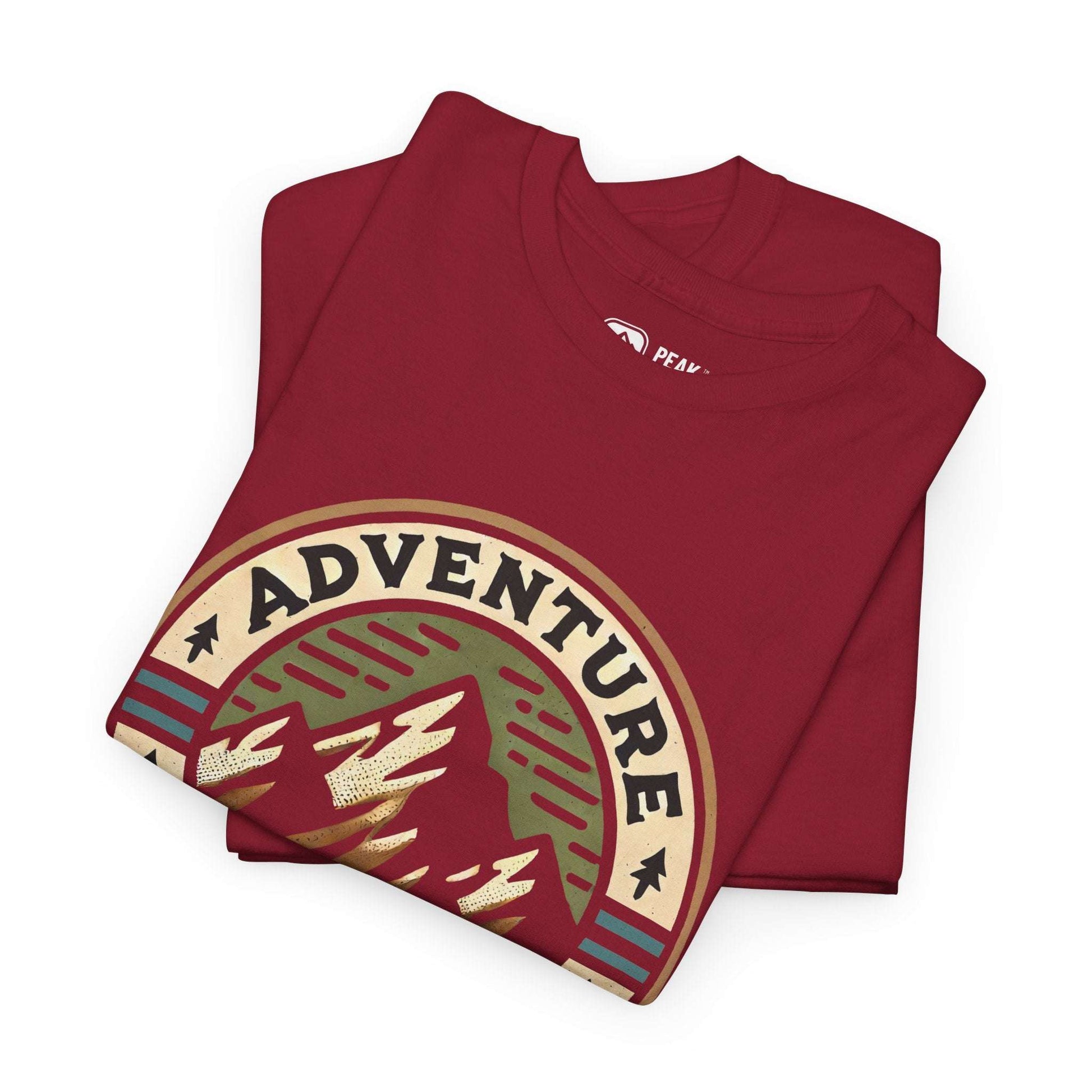 Adventure Badge – Vintage Mountain T-Shirt by Peak Quest
