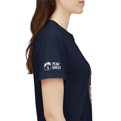 Adventure Badge – Vintage Mountain T-Shirt by Peak Quest