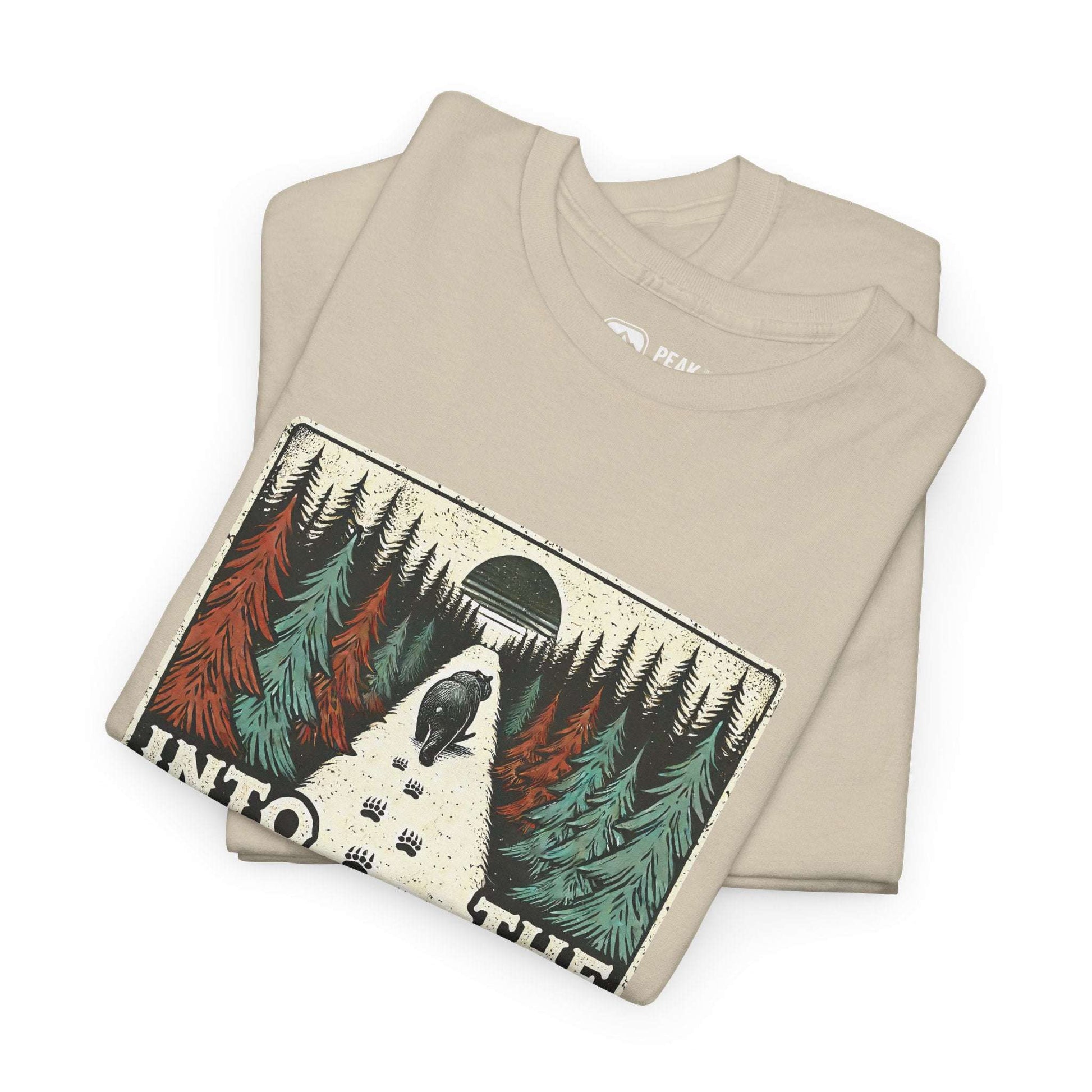 Into The Wild – Bear Tracks Forest T-Shirt by Peak Quest