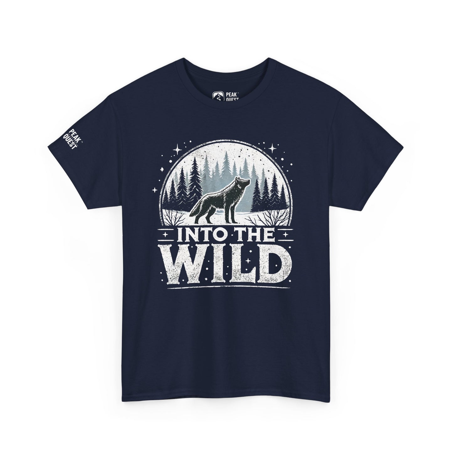 Into The Wild – Lone Wolf Forest T-Shirt by Peak Quest