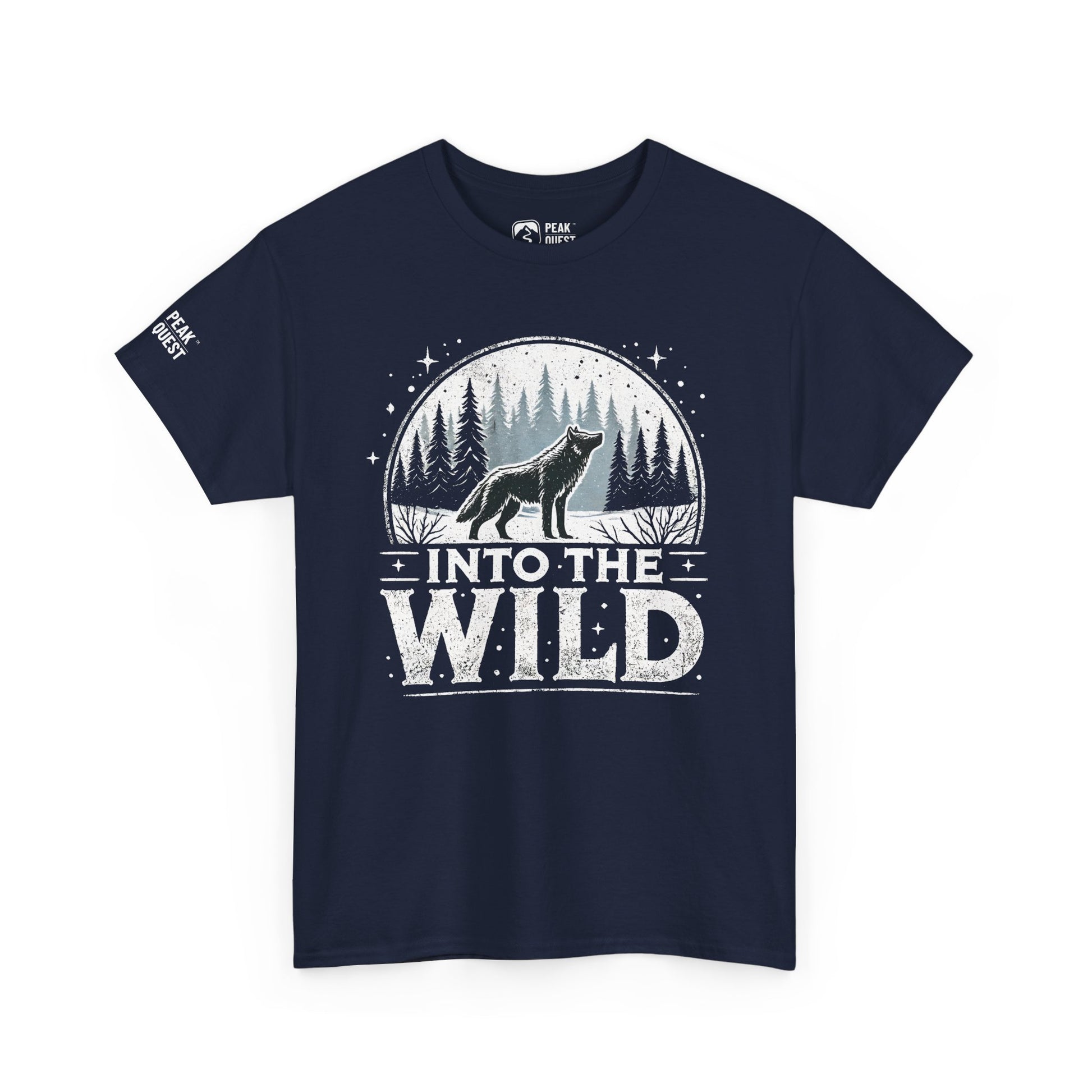 Into The Wild – Lone Wolf Forest T-Shirt by Peak Quest