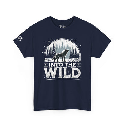 Into The Wild – Lone Wolf Forest T-Shirt by Peak Quest