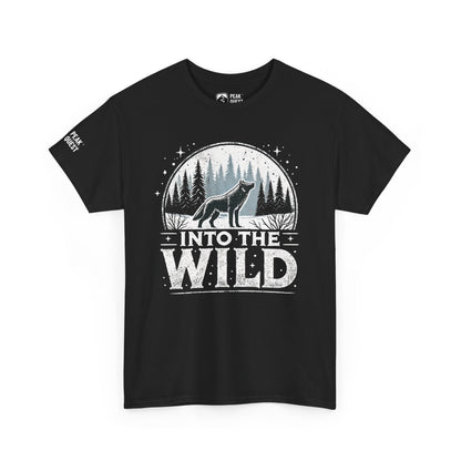 Into The Wild – Lone Wolf Forest T-Shirt by Peak Quest