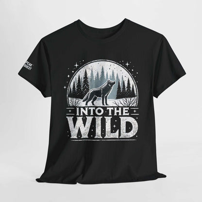 Into The Wild – Lone Wolf Forest T-Shirt by Peak Quest