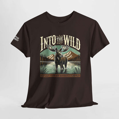 Into The Wild – Moose Lake Mountain T-Shirt by Peak Quest