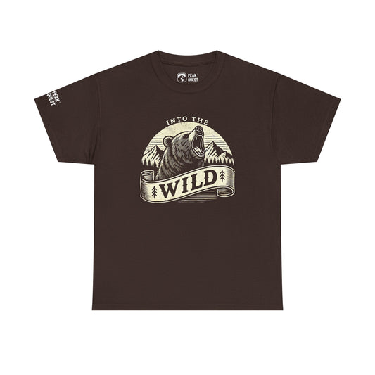 Into The Wild – Roaring Bear Mountain T-Shirt by Peak Quest