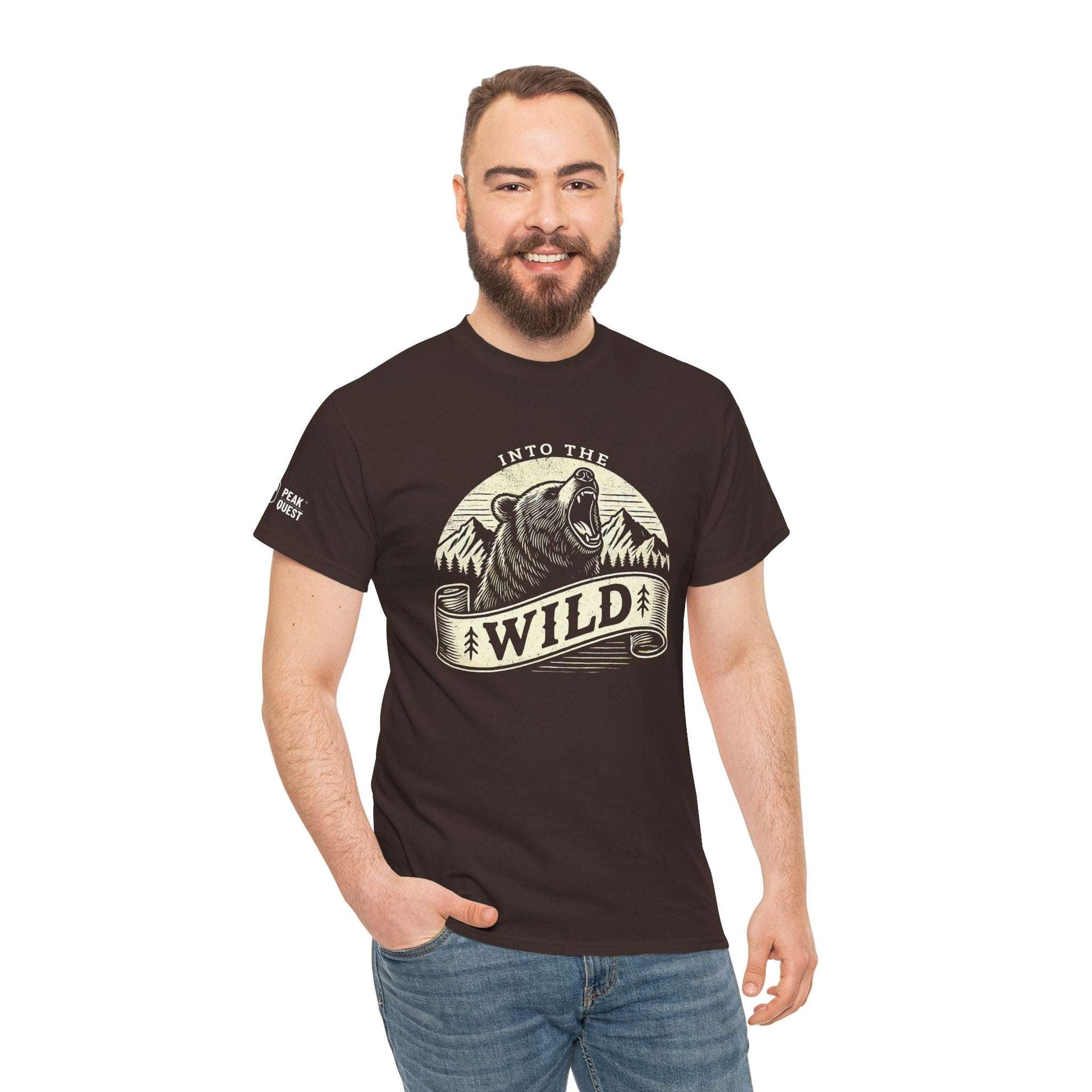 Into The Wild – Roaring Bear Mountain T-Shirt by Peak Quest