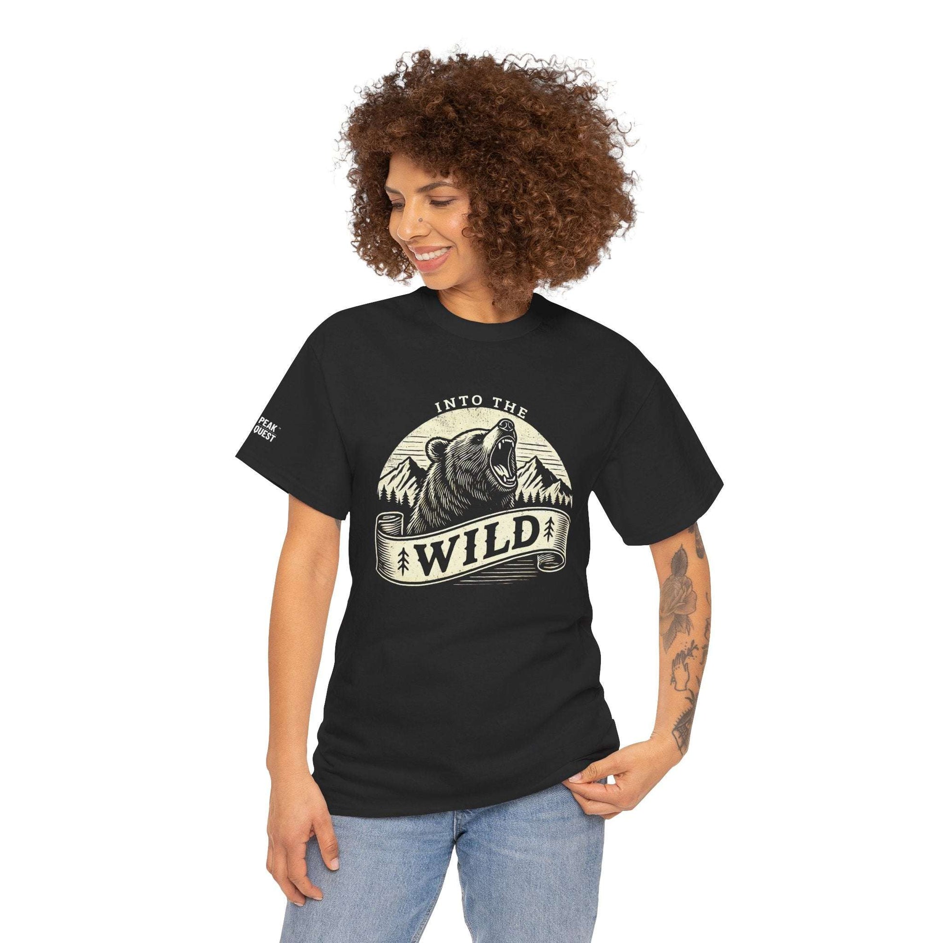 Into The Wild – Roaring Bear Mountain T-Shirt by Peak Quest